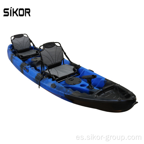 Nuevo diseño popular vendiendo kayak precio barato doble kayak alta calidad 2 hombre pesca kayak